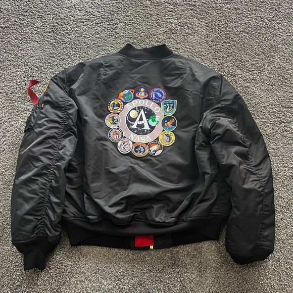 Alpha Industries Reversible NASA MA-1 Apollo II Bomber Jacket Mens Size 2XL - Picture 2 of 11